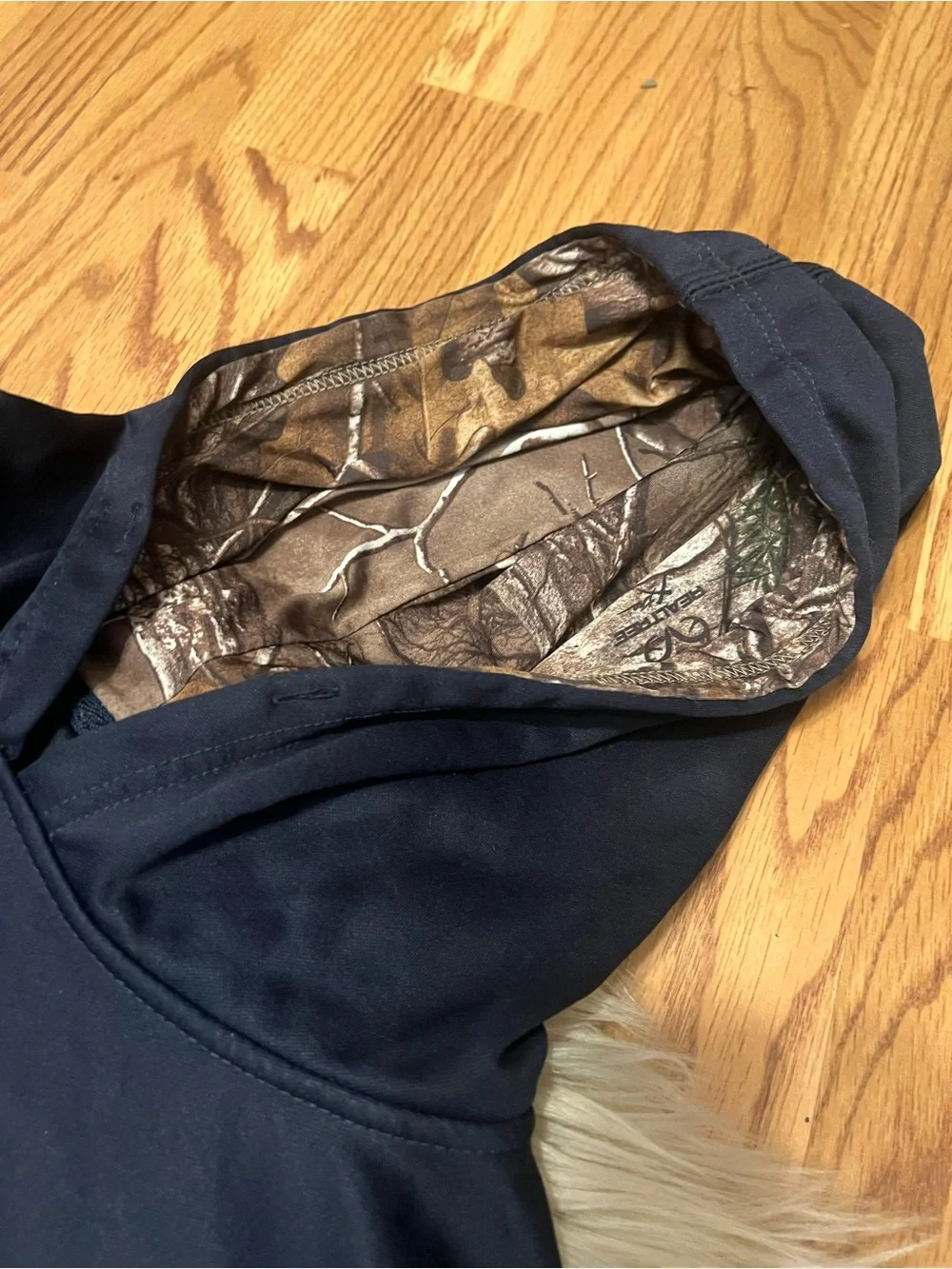 Ford Navy Hoodie with American Flag Patch